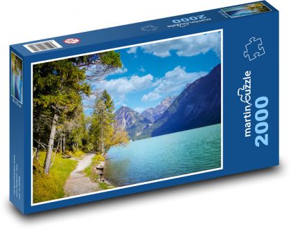 Jezero, hory, příroda - Puzzle 2000 dílků, rozměr 90x60 cm