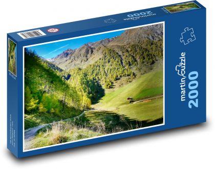 Nature, mountains, road - Puzzle 2000 pieces, size 90x60 cm 
