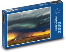 Farma, bouře Puzzle 2000 dílků - 90 x 60 cm