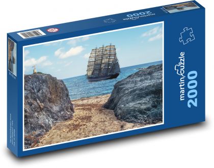 Sailboats on the high seas - Puzzle 2000 pieces, size 90x60 cm 