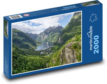 Norsko - Fjordy - Puzzle 2000 dílků, rozměr 90x60 cm