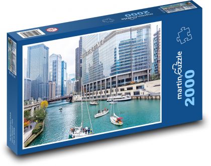 USA - Chicago - Puzzle 2000 dílků, rozměr 90x60 cm