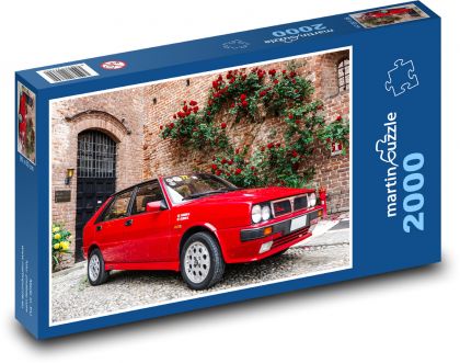 Classic car - Lancia Delta HF - Puzzle 2000 dielikov, rozmer 90x60 cm 