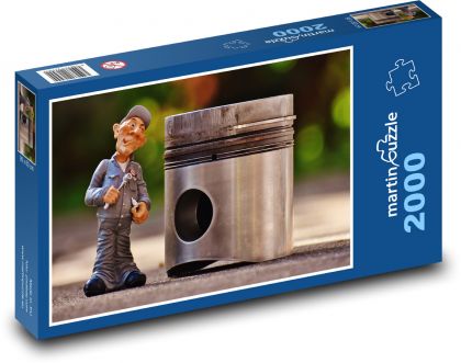 Mechanik samochodowy amator - Puzzle 2000 elementów, rozmiar 90x60 cm