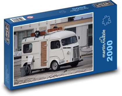Retro obytné auto - Puzzle 2000 dielikov, rozmer 90x60 cm 