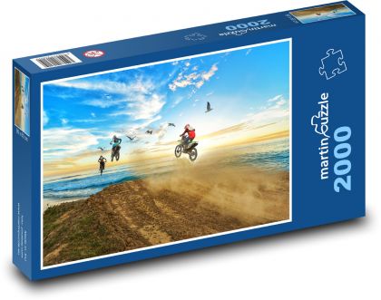 Motokross - Puzzle 2000 elementów, rozmiar 90x60 cm
