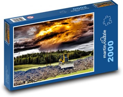 Technik rýpadla - Puzzle 2000 dielikov, rozmer 90x60 cm 