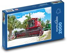 Poľnohospodárske stroje, kombajn Puzzle 2000 dielikov - 90 x 60 cm