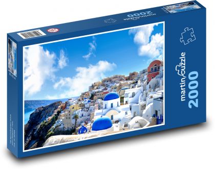 Santorini - Grécko - Puzzle 2000 dielikov, rozmer 90x60 cm 