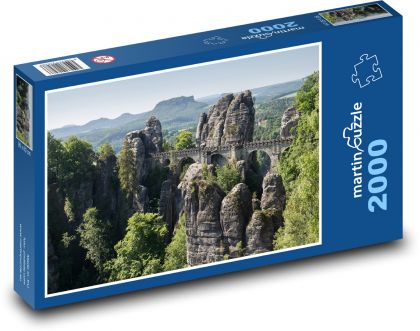 Bastei - rock bridge - Puzzle 2000 pieces, size 90x60 cm 