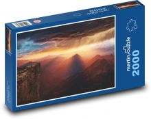 Hory - západ slnka Puzzle 2000 dielikov - 90 x 60 cm