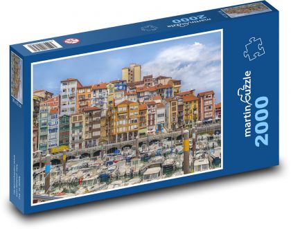 Small town, harbor - Puzzle 2000 pieces, size 90x60 cm 
