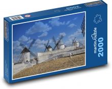 Větrné mlýny Puzzle 2000 - 90x60 cm