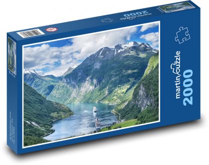 Norwegia - Fiordy - Puzzle 2000 elementów, rozmiar 90x60 cm