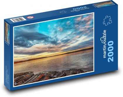 Sonnenuntergang über dem Meer - Puzzle - 2000 Teile