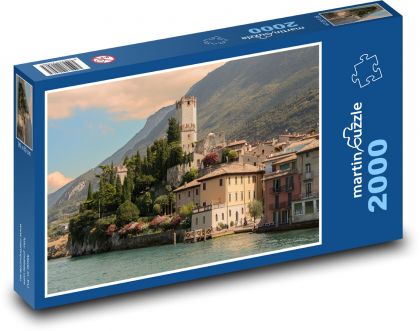 Itálie - Malcesine - Puzzle 2000 dílků, rozměr 90x60 cm