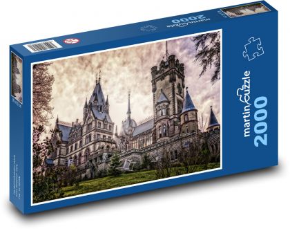 Zámek -  Königswinter - Puzzle 2000 dílků, rozměr 90x60 cm
