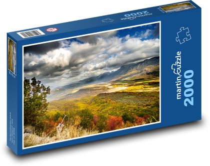 Autumn nature in the mountain valley - Puzzle 2000 pieces, size 90x60 cm 