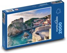 Město u pobřeží Dubrovník Puzzle 2000 dílků - 90 x 60 cm