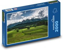 Zelené lúky v Slovenských Tatrách Puzzle 2000 dielikov - 90 x 60 cm