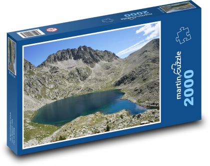 Clear lake in the mountains - Puzzle 2000 pieces, size 90x60 cm 
