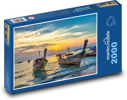 Thailand - boats - Puzzle 2000 pieces, size 90x60 cm 