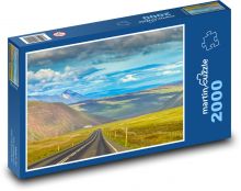 Island - hory, cesta Puzzle 2000 dílků - 90 x 60 cm