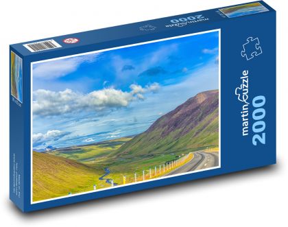Island - příroda - Puzzle 2000 dílků, rozměr 90x60 cm
