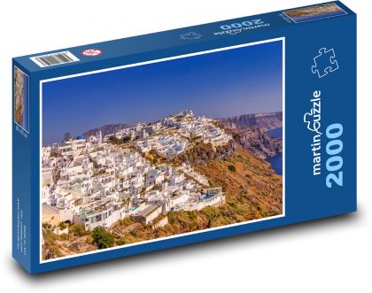Grecja - Santorini - Puzzle 2000 elementów, rozmiar 90x60 cm