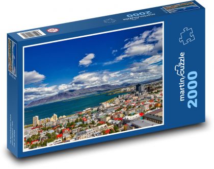 Island - Reykjavík  - Puzzle 2000 dílků, rozměr 90x60 cm
