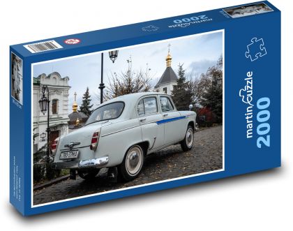 Auto - Moskvič - Puzzle 2000 dílků, rozměr 90x60 cm