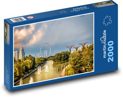 Singapur - nowoczesna oaza miejska - Puzzle 2000 elementów, rozmiar 90x60 cm
