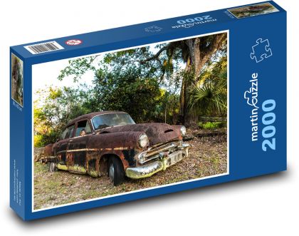 Rezavý opustený veterán - Puzzle 2000 dielikov, rozmer 90x60 cm 