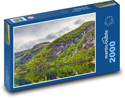 Skandinávie, příroda - Puzzle 2000 dílků, rozměr 90x60 cm