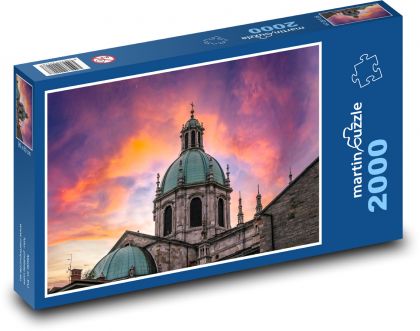 Chrám, střecha - Puzzle 2000 dílků, rozměr 90x60 cm