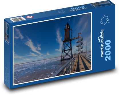 North Sea lighthouse - Puzzle 2000 pieces, size 90x60 cm 