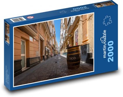 Narrow city street - Puzzle 2000 pieces, size 90x60 cm 
