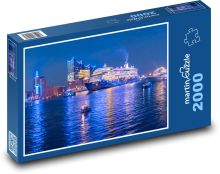 Kreuzfahrtschiffe in Hamburg Puzzle 2000 Teile - 90 x 60 cm