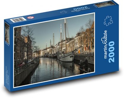 Holandsko - Groningen  - Puzzle 2000 dílků, rozměr 90x60 cm