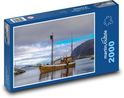 Norsko - plachetnice - Puzzle 2000 dílků, rozměr 90x60 cm