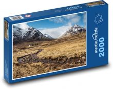 Horské údolí s potokem Puzzle 2000 - 90x60 cm