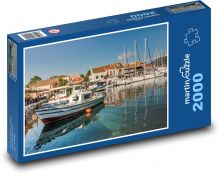 Přístav v Řecku Puzzle 2000 - 90x60 cm