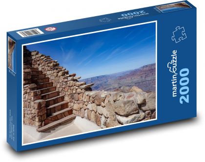 Grand Canyon - schody - Puzzle 2000 dílků, rozměr 90x60 cm