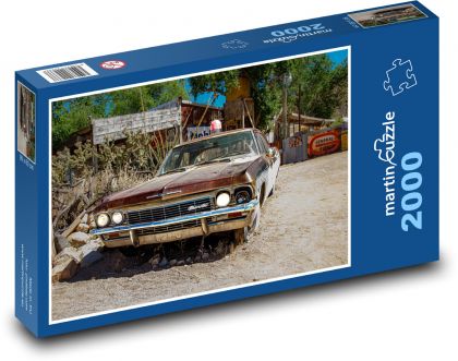 Samochód policyjny - USA - Puzzle 2000 elementów, rozmiar 90x60 cm