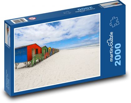 Jihoafrická Republika - pláž - Puzzle 2000 dílků, rozměr 90x60 cm
