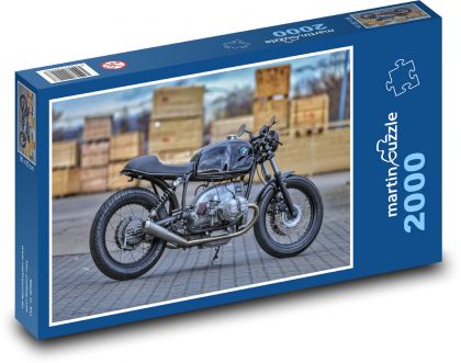 Motocykl - BMW  café racer - Puzzle 2000 dílků, rozměr 90x60 cm