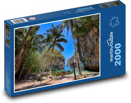 Palmen am Strand in Thailand - Puzzle - 2000 Teile