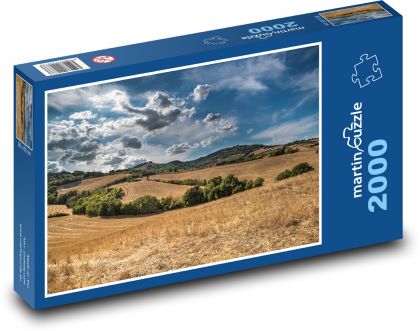 Summer post-harvest landscape - Puzzle 2000 pieces, size 90x60 cm 