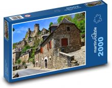 Hrad, vesnice Puzzle 2000 dílků - 90 x 60 cm