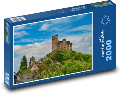 Schloss auf einem grünen Hügel - Puzzle - 2000 Teile